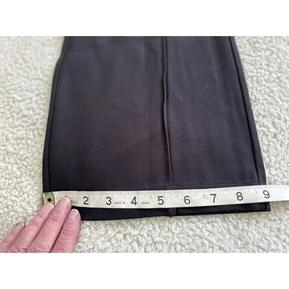 Madewell Knit Kick Flare Ponte Pants Women High Rise Stretch Black Pull On Sz M - Picture 13 of 15